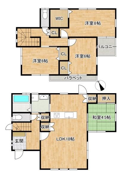 姫路市飾磨区加茂東の中古一戸建て