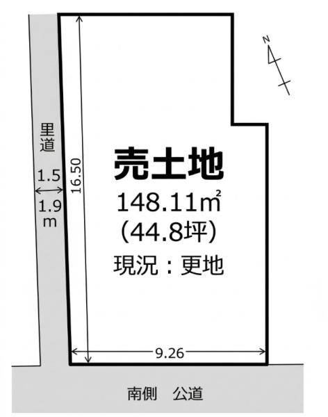 姫路市網干区新在家　土地