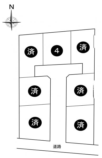 揖保郡太子町立岡　7区画分譲　残1区画