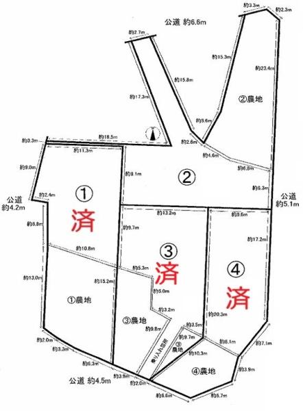 西尾市小焼野町南川　2号地　土地
