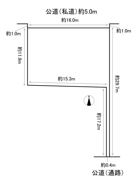 西尾市新渡場町中切　土地