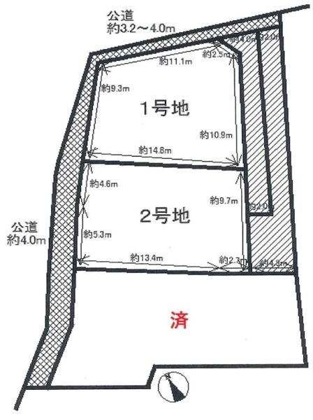 安城市東端町中村の土地(間取り)