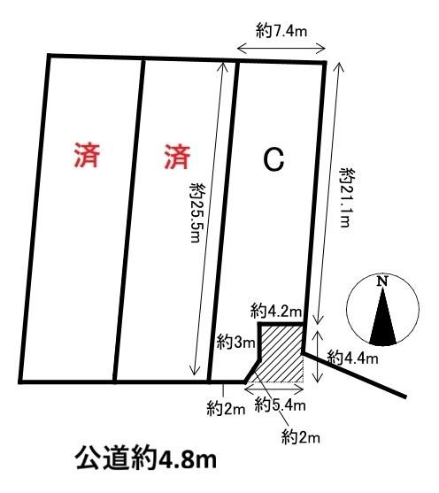 安城市小川町山中の土地(間取り)