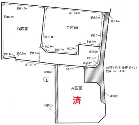 西尾市寺津町新小家　C区画　土地