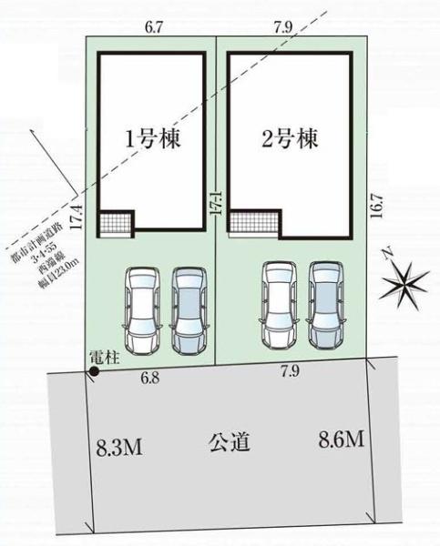 碧南市六軒町2丁目 1号棟 新築戸建(その他)