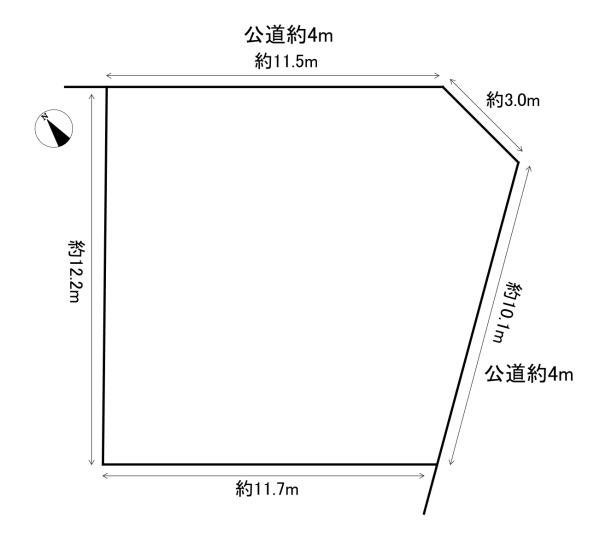 幸田町大字横落字北門　土地