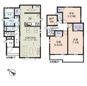 野田市山崎新築戸建　A号棟