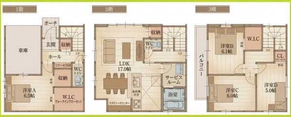名古屋市北区大杉３丁目の新築一戸建