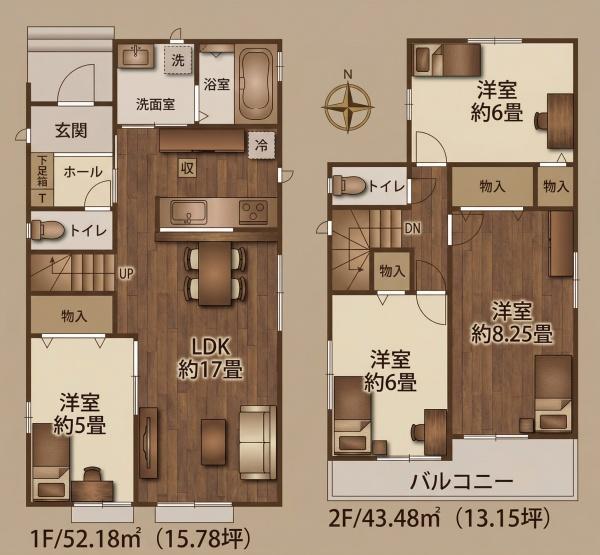 名古屋市守山区川北町の新築一戸建