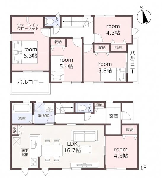 名古屋市北区楠味鋺２丁目の新築一戸建