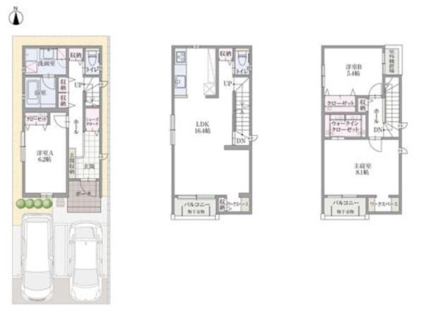 北区石園町　Ｄ棟　未入居戸建