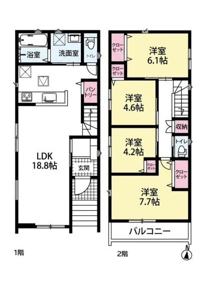 名古屋市天白区元八事３丁目の新築一戸建