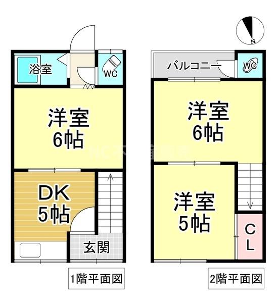 大阪市港区南市岡１丁目の中古テラスハウス