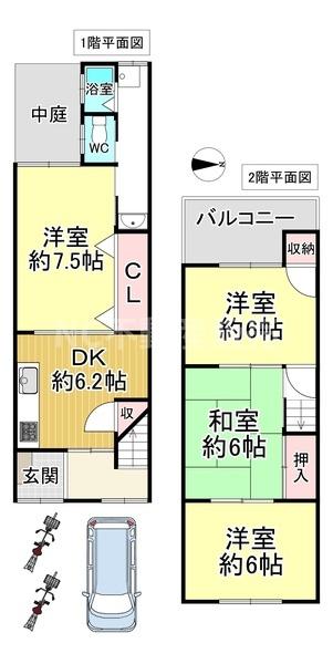 東大阪市永和１丁目の中古テラスハウス