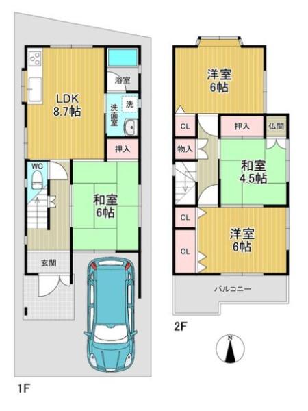 東大阪市新家中町の中古一戸建