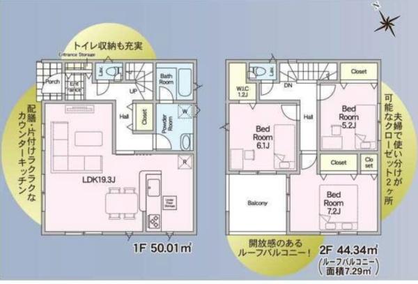小山市東間々田２丁目の新築一戸建