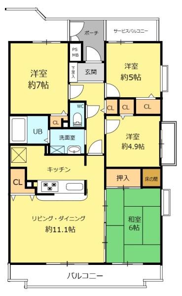ロジェ長野　1号棟