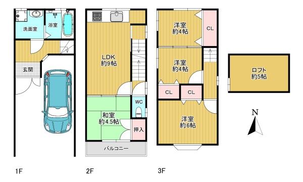 門真市野里町の中古一戸建て