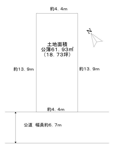 堺市中区辻之　建築条件無し売土地