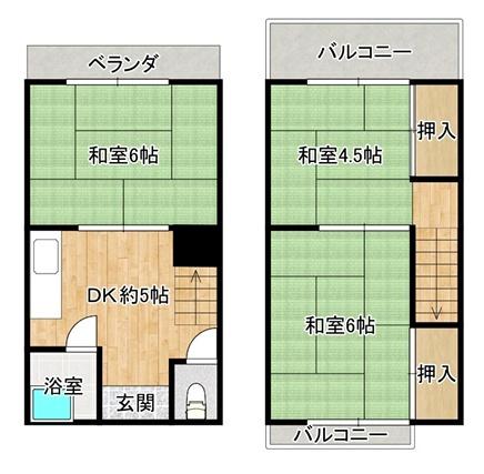 川西市霞ヶ丘中古テラスハウス
