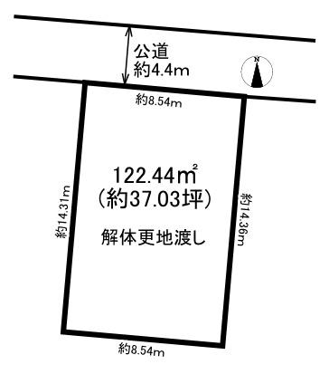 藤井寺市梅が園町土地