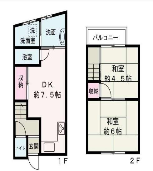 京都市右京区西京極徳大寺団子田町の中古テラスハウス