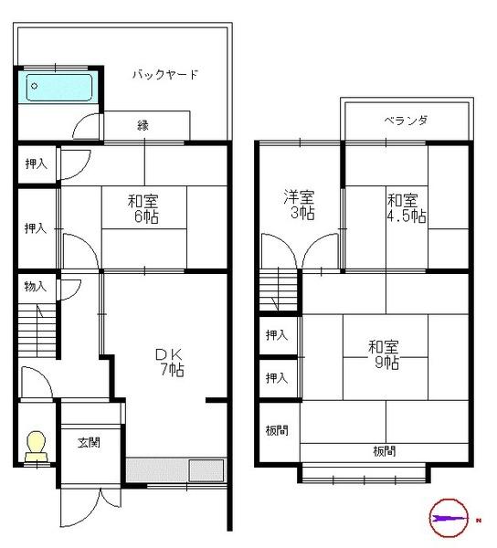 京都市山科区小山中ノ川町の中古一戸建
