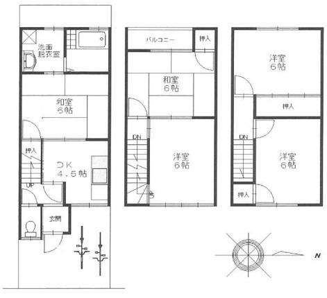 京都市山科区小山中ノ川町の中古一戸建