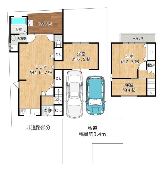 京都市右京区鳴滝蓮花寺町の中古一戸建