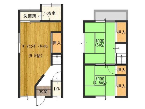 京都市山科区大宅御所田町の中古一戸建