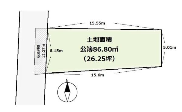 京都市山科区竹鼻扇町の土地