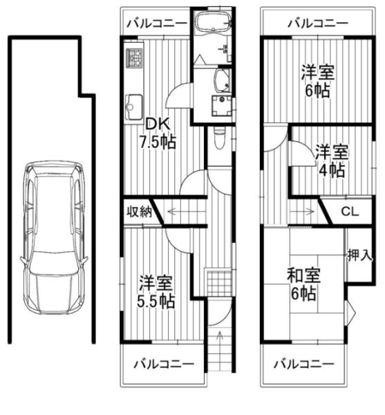 京都市伏見区久我本町の中古一戸建