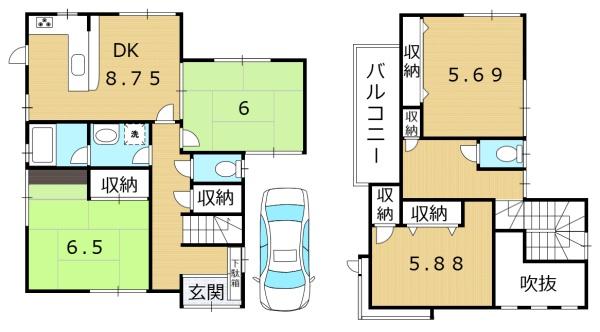 大津市黒津３丁目の中古一戸建て