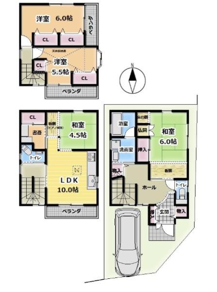 京都市山科区西野今屋敷町の中古一戸建て