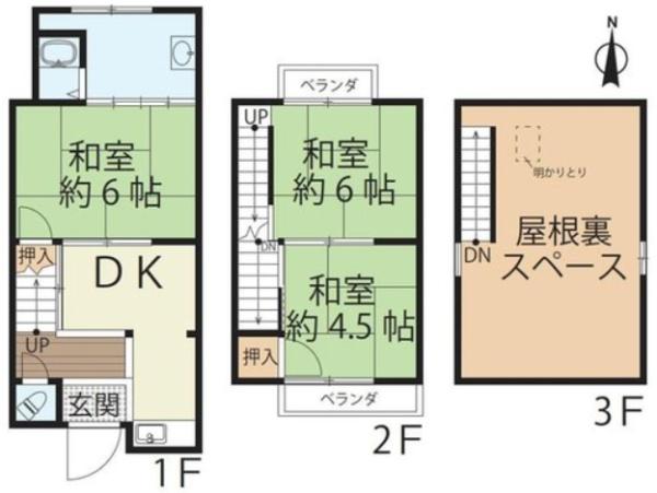 大津市大江３丁目の中古テラスハウス