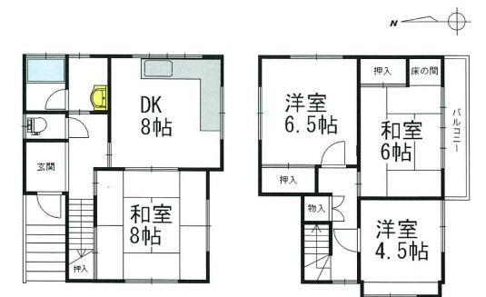 京都市山科区川田南畑町の中古一戸建
