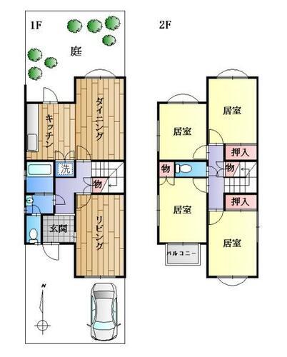 京都市伏見区桃山町大島の中古テラスハウス