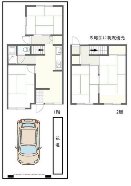 京都市伏見区醍醐京道町の中古テラスハウス