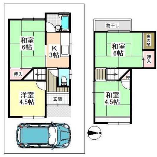 京都市右京区鳴滝藤ノ木町の中古一戸建て