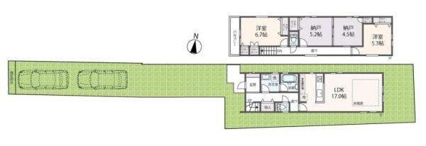 大津市中庄１丁目の新築一戸建