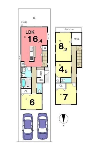 京都市南区唐橋花園町の中古一戸建