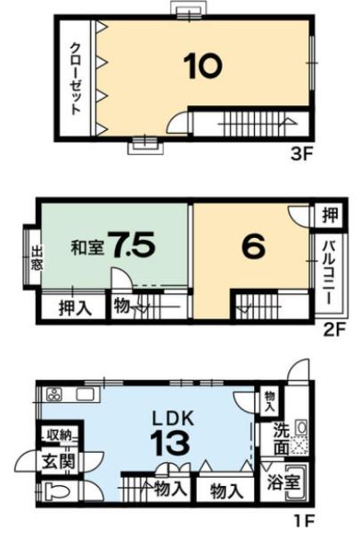 京都市山科区大塚南溝町の中古テラスハウス