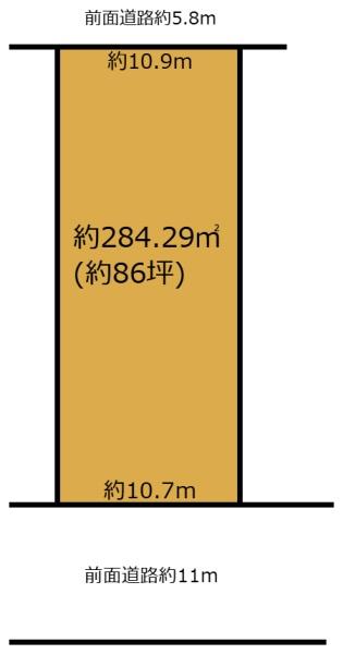京都市右京区西京極北大入町の土地