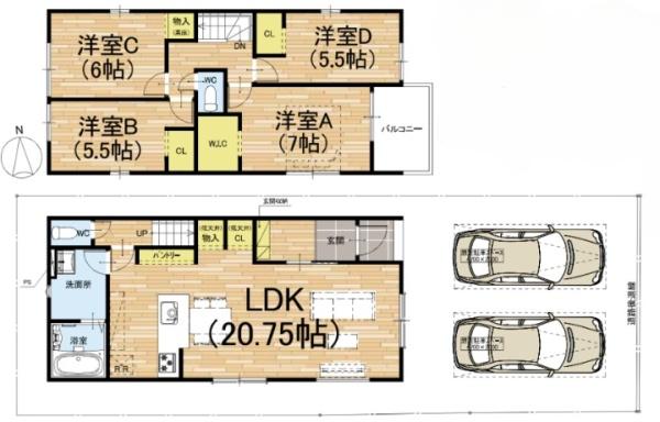 京都市伏見区向島庚申町の新築一戸建