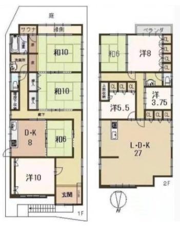 京都市伏見区深草大亀谷万帖敷町の中古一戸建