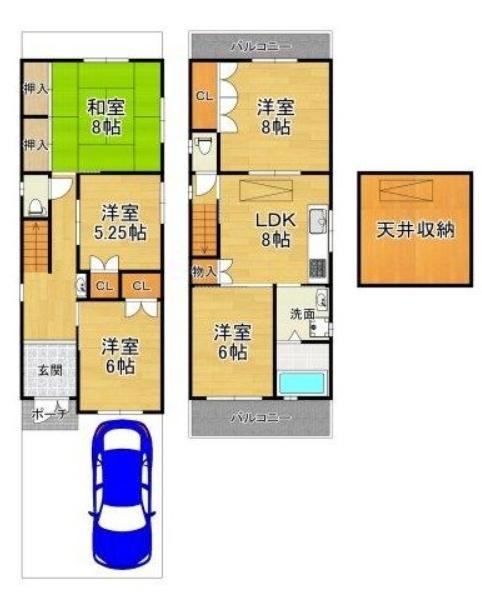 京都市中京区西ノ京月輪町の中古一戸建