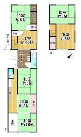 京都市伏見区横大路草津町の中古一戸建