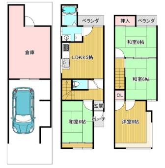 京都市西京区桂乾町の中古一戸建