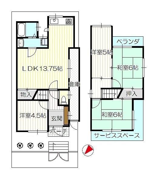 京都市伏見区桃山町山ノ下の中古一戸建