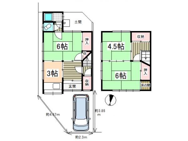 京都市右京区鳴滝川西町の中古一戸建